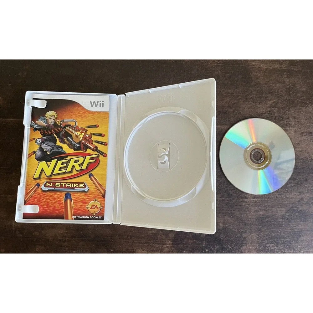 Nerf N-Strike - Nintendo Wii Game‎ - 4 Player - Manual Case & Game